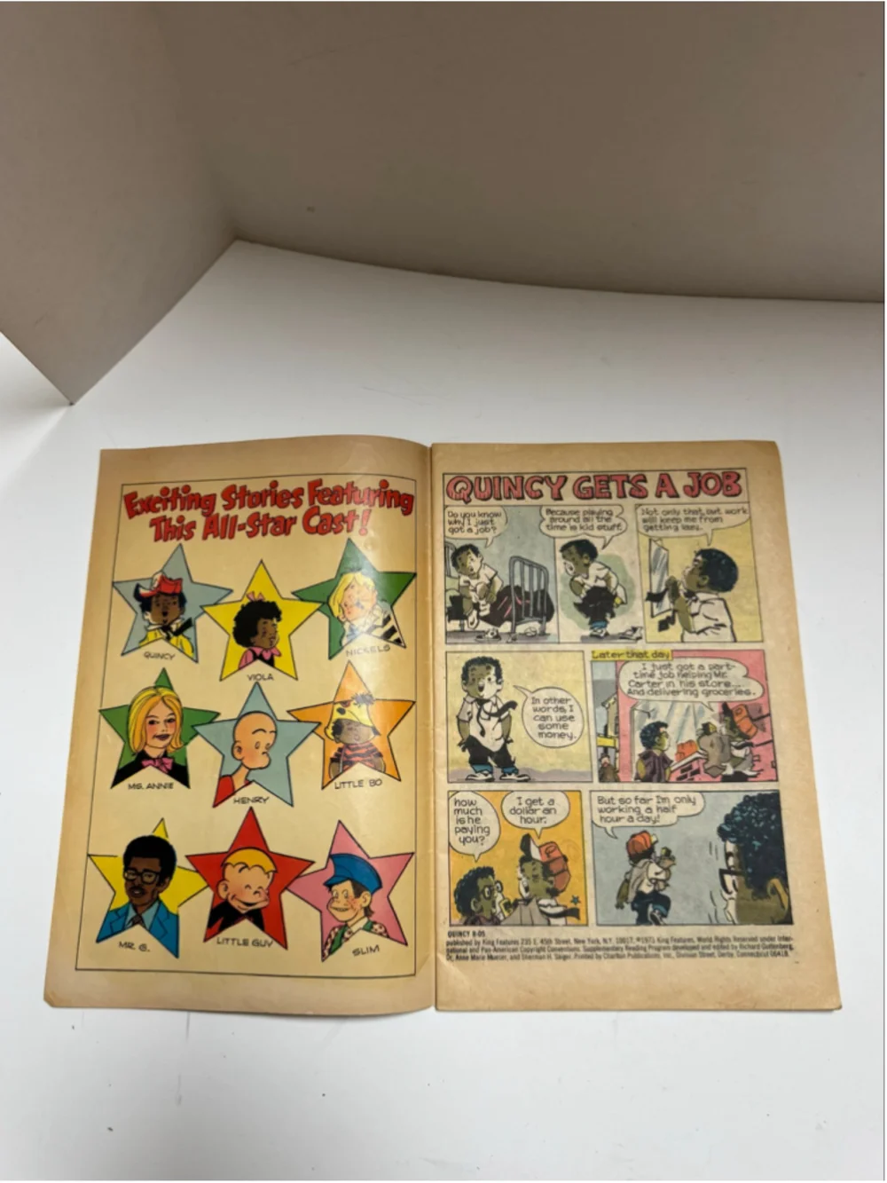 QUINCY R-05 with LITTLE GUY and HENRY 1973 comic book
